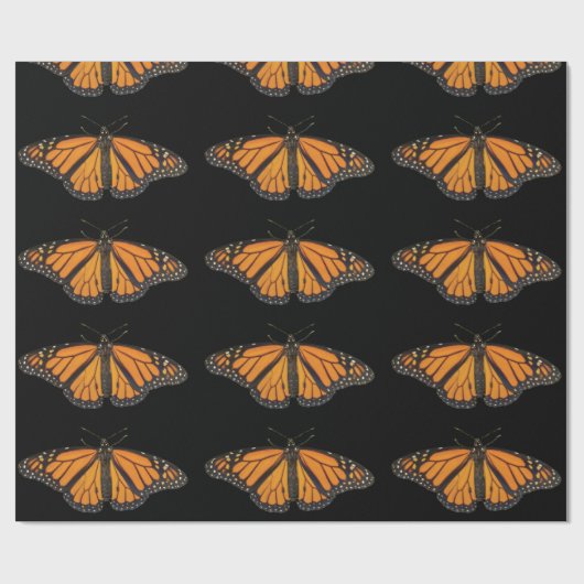 Oranje foto van Butterfly Wing Cadeaupapier (Vlak)