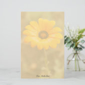 Oranje  foto van de Afrikaanse Daisy-foto van de l Briefpapier (Staand voorkant)