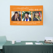 Oranje fotografen Afstuderen 2022 Afstuderen Spandoek (Beurs)