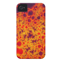 Oranje Fractal Smartphone Hoesje