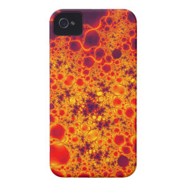 Oranje Fractal Smartphone Hoesje