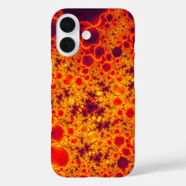 Oranje Fractal Smartphone Hoesje