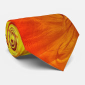 Oranje fractal: Stropdas (Opgerold)