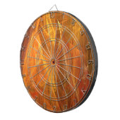 Oranje fractale Dart Board Dartbord (Voorkant Rechts)