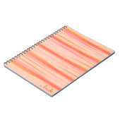 Oranje frambozen (horizontaal) notitieboek (Linkerzijde)