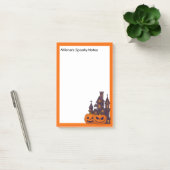 Oranje frame, griezelig huis en pompoenen post-it® notes (Kantoor)