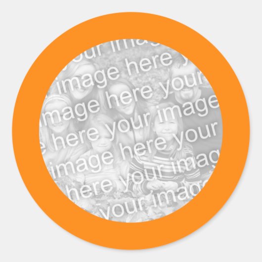 Oranje Frame Sticker (Voorkant)