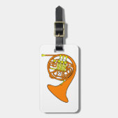 Oranje Franse hoorn Bagagelabels (Voorkant verticaal)