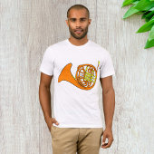 Oranje Franse hoorn Mannen T-shirt
