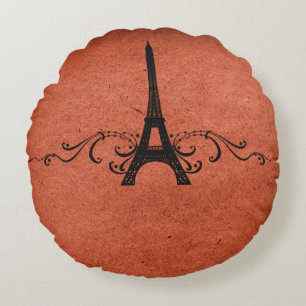 Oranje Franse Vlaamse Ronde Pillow Rond Kussen