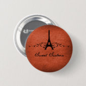Oranje  Franse Vlaanderen Sweet 16 Button (Voorkant /achterkant)