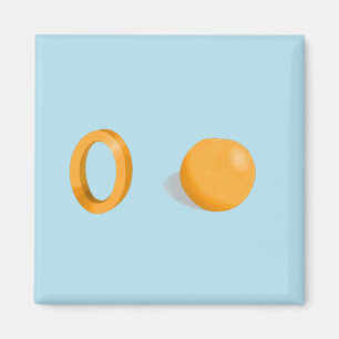 Oranje Fridge Magnet