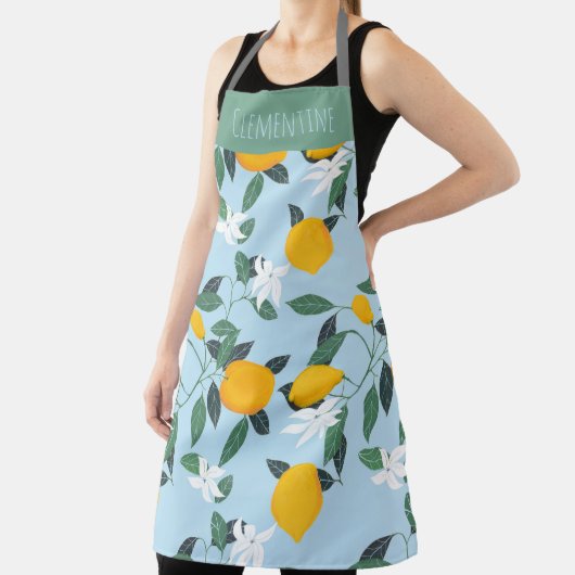  oranje fruit Italiaans All-Over Print Schort (Insitu)