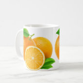 Oranje fruit koffiemok (Voorkant links)