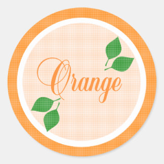 Oranje Fruit Label Sticker