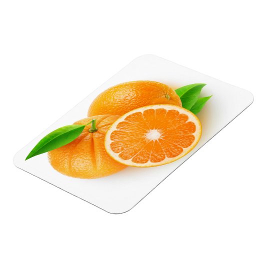 Oranje fruit magneet (Linkerzijde)