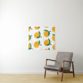 oranje fruit met witte achtergrond naadloos besche wandkleed (In Situ (horizontaal))