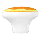 Oranje fruit Slice grappige foodie 2D-afbeelding Keramische Knop (Zijkant)