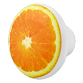 Oranje fruit Slice grappige foodie 2D-afbeelding Keramische Knop (Rechts)