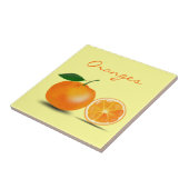 Oranje fruit Slice Simple Classic Food Kitchen Tegeltje (Zijkant)