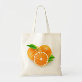 Oranje fruit tote bag