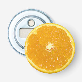 Oranje fruit, vers slice button flesopener