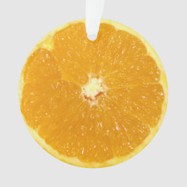 Oranje fruit, vers slice ornament