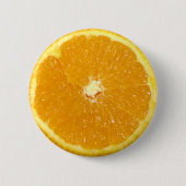 Oranje fruit, vers slice ronde button 5,7 cm (Voorkant)