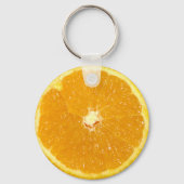 Oranje fruit, vers slice sleutelhanger (Voorkant)