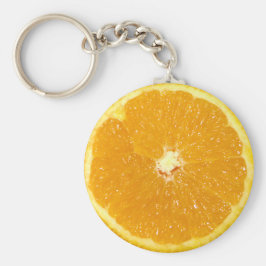 Oranje fruit, vers slice sleutelhanger