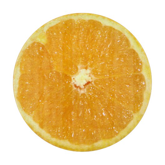 Oranje fruit, vers slice snijplank (Voorkant)