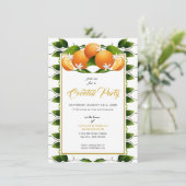 Oranje Fruit Zomerfeest Kaart (Staand voorkant)