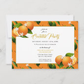 Oranje Fruit Zomerfeest Kaart (Voorkant)