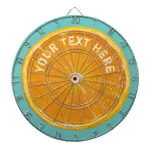 Oranje fruitdartboard dartbord