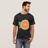 Oranje fruitgietijzer t-shirt (Voorkant volledig)