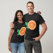Oranje fruitgietijzer t-shirt (Unisex)