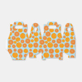 Oranje fruitpatroon bedankdoosjes (Uitgevouwen)