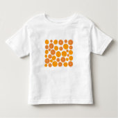 Oranje fruitpatroon kinder shirts (Voorkant)