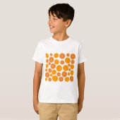 Oranje fruitpatroon t-shirt (Voorkant volledig)