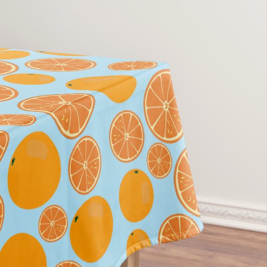 Oranje fruitpatroon tafelkleed (Voorbeeld)