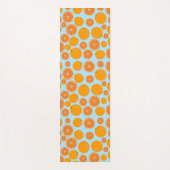 Oranje fruitpatroon yogamat (Voorkant)