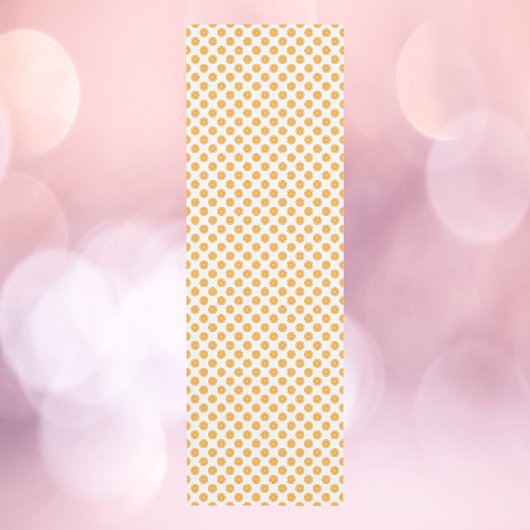 Oranje fruitpatroon yogamat