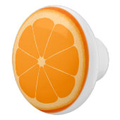 Oranje fruitplak trekknophandvat keramische knop (Rechts)