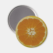 Oranje fruitplakmagneet magneet (Voorkant / Achterkant)