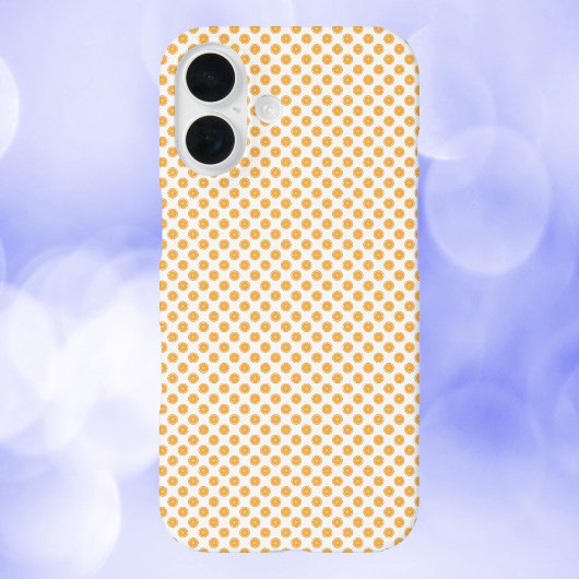 Oranje fruitvoedingspatroon Case-Mate iPhone case