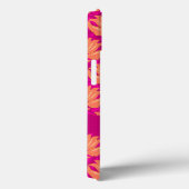 Oranje Fuchsia Pink Art Nouveau Damask Monogram Case-Mate iPhone Case (Achterkant / Rechts)