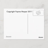 Oranje Fungus Briefkaart (Achterkant)