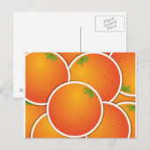 Oranje Funky Briefkaart (Voorkant / Achterkant)