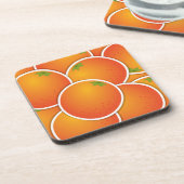 Oranje Funky Drankjes Onderzetter (Linkerzijde)