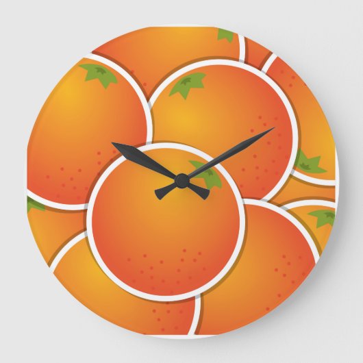Oranje Funky Grote Klok (Voorkant)